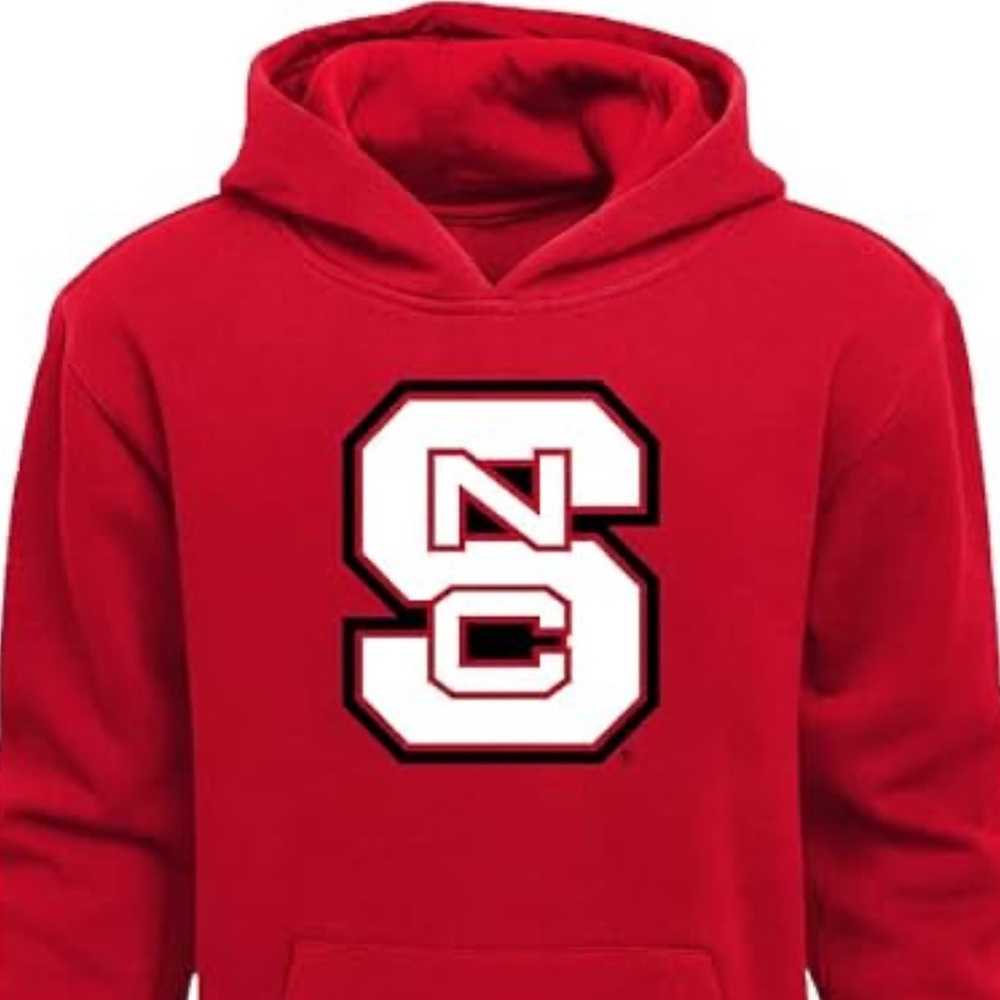 NWT [Gen2] NC State Wolfpack NCAA Fleece Hooded Team Sweatshirt Youth Sz L 14/16 - Picture 2 of 9